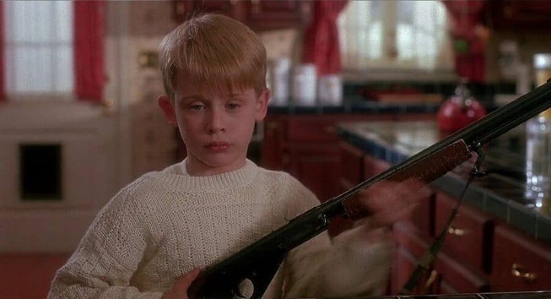 kevin with a bb gun