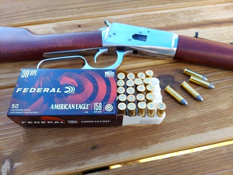 Rossi R92 lever action and American Eagle target ammo