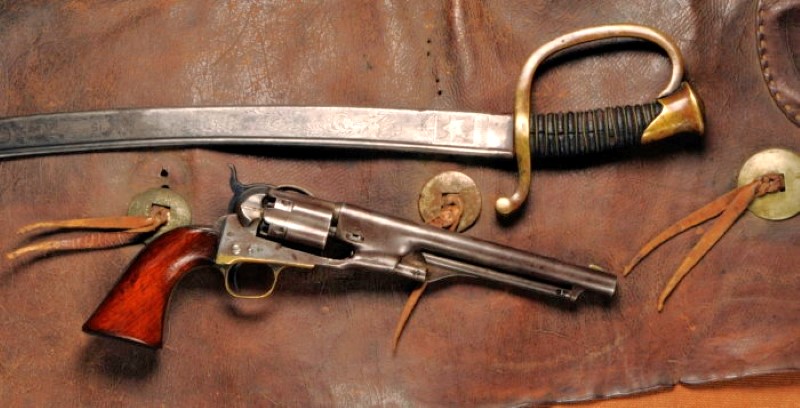 colt pistol sword