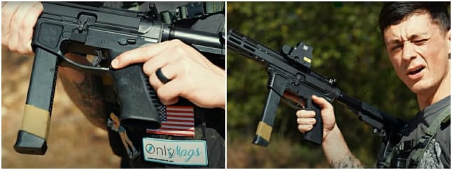 Foxtrot Mike Mike-9 Hybrid grip magazine release