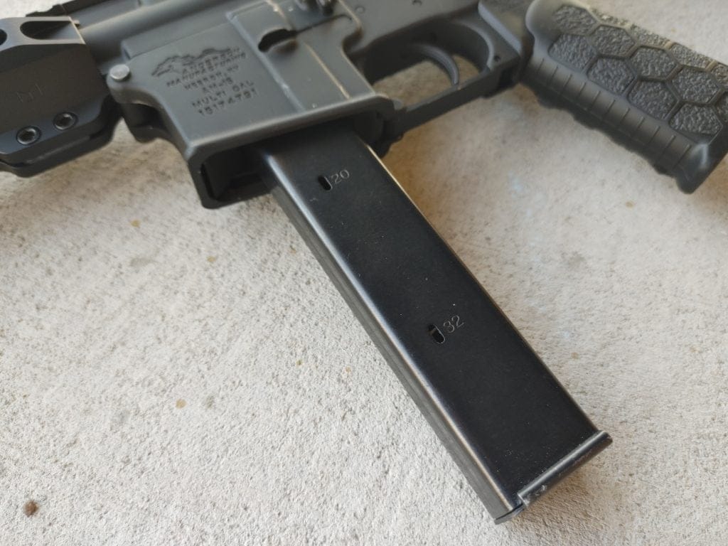 magazine in gun