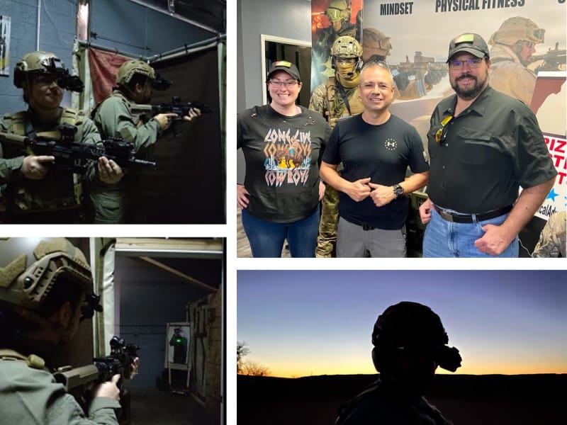 Arizona Tactical Adventures collage of training