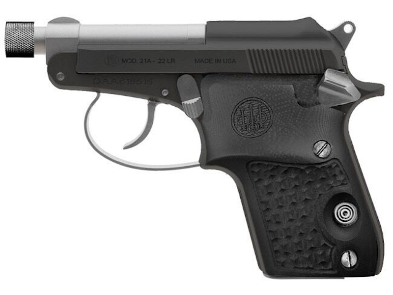 Model 21A Bobcat pistol in Silver Black Gorilla