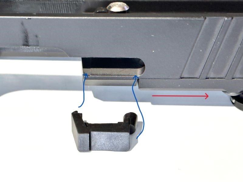 Installing the extractor into the Glock slide - building a glock