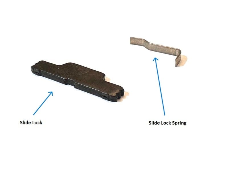 Slide lock and slide lock spring.