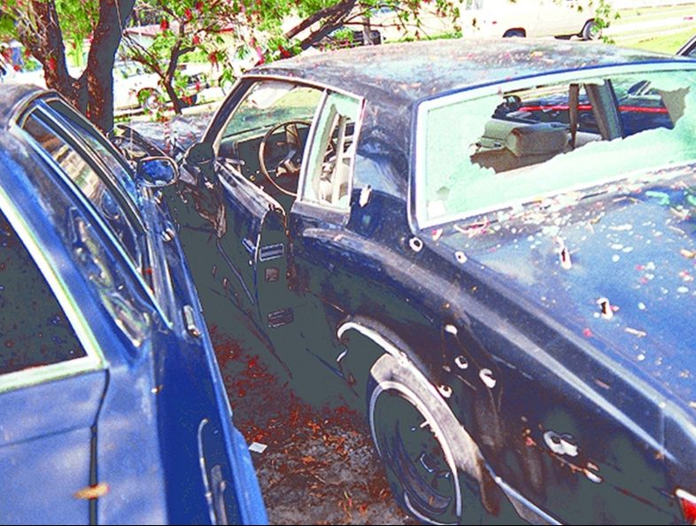 Vehicles used in the infamous FBI Miami Shootout.