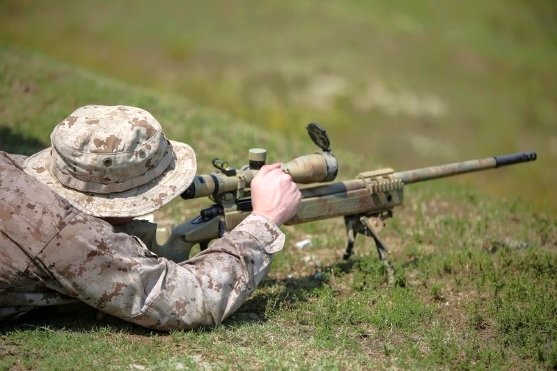 Marine Sniper with M40.