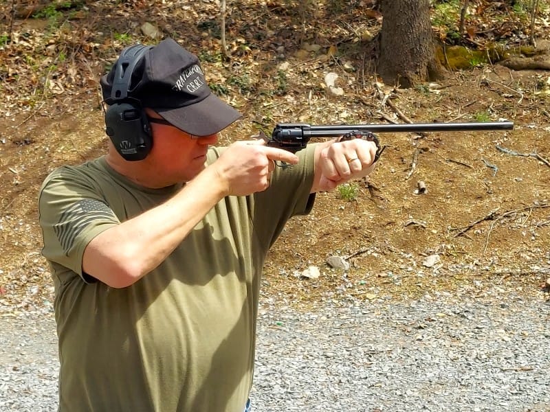 Shooting the Rough Rider on the range.