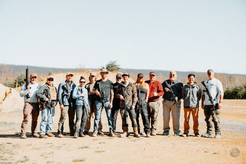 student group photo for IWI Galil / AK Operators course