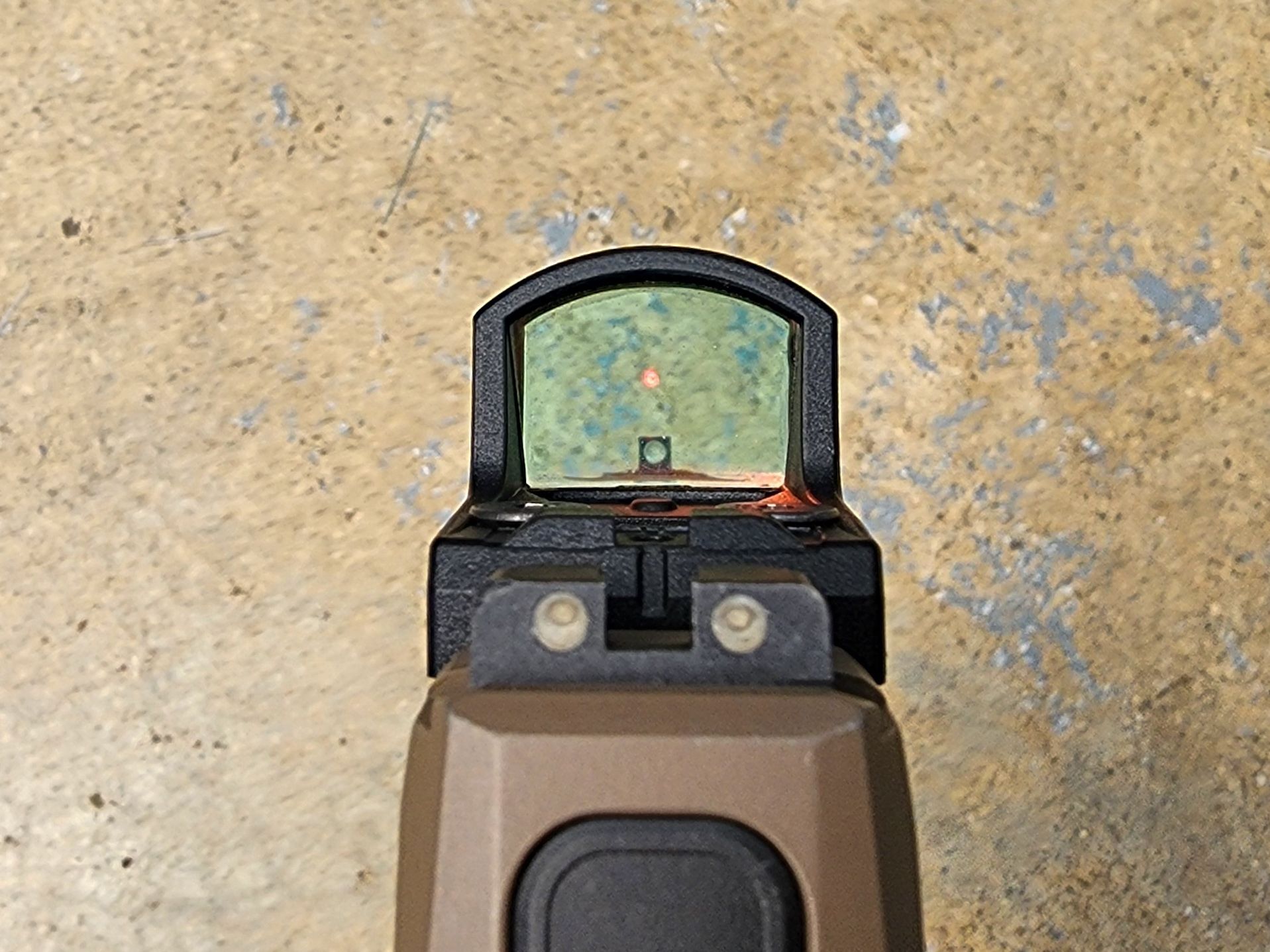 romeo zero centered sight picture