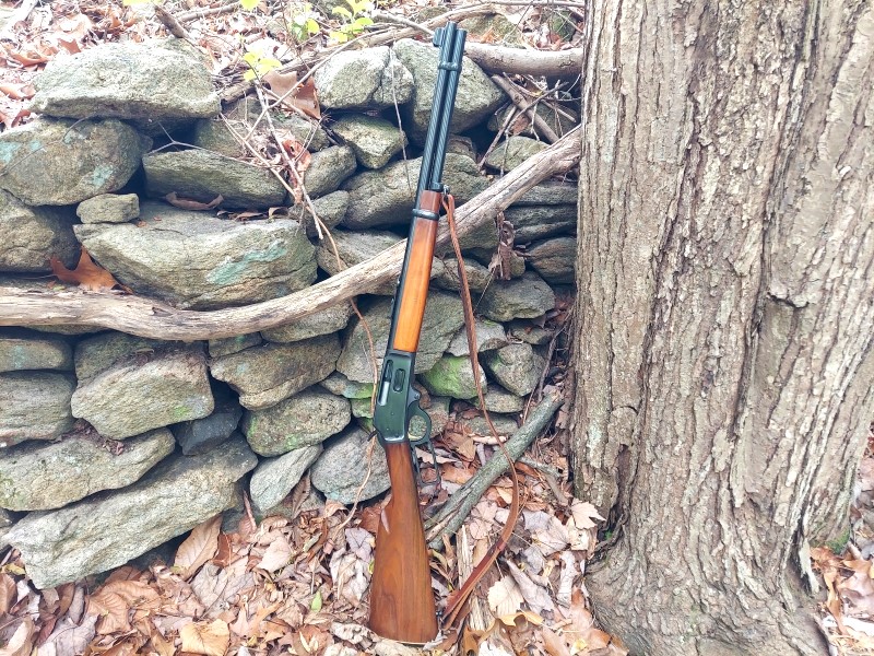 Marlin 336 in the woods.