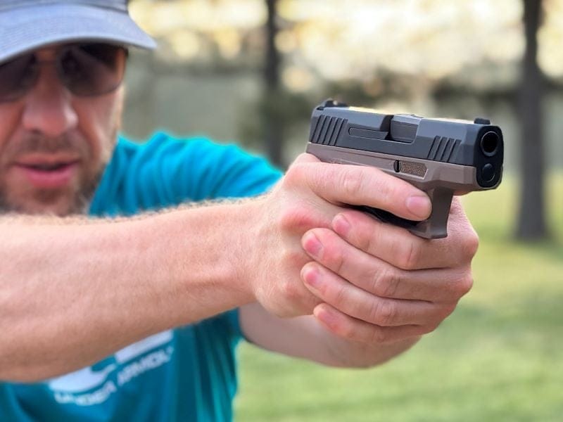 Shooting the Taurus GX4 9mm handgun.