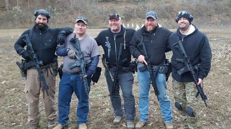 Men with AR-15s