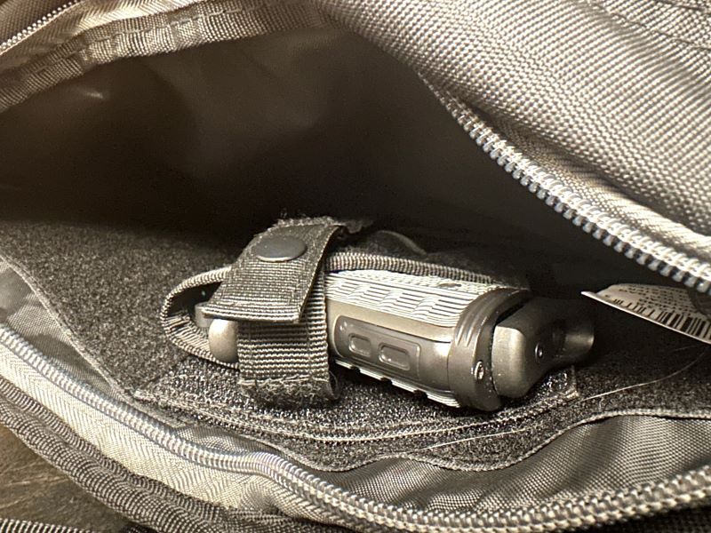 Carrying a handgun in the Bulldog Go-Bag.