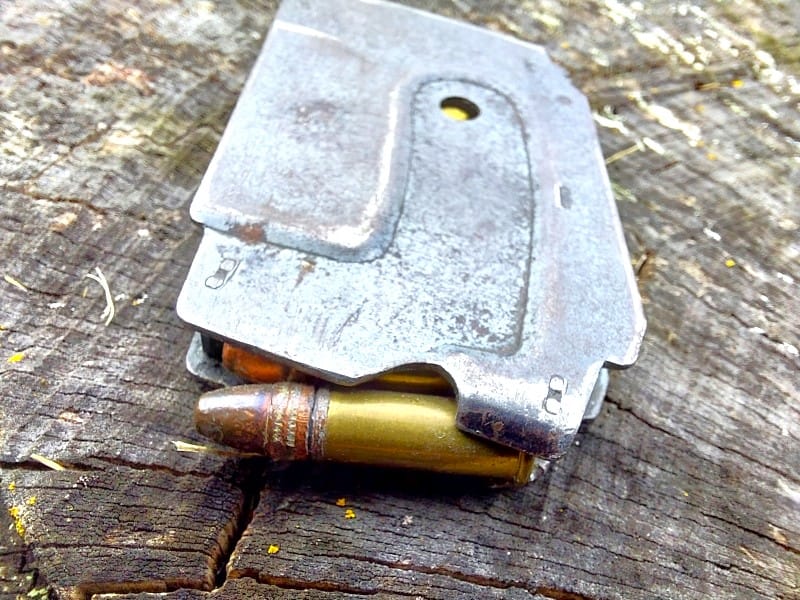 Magazine for a Marlin .22 rifle.