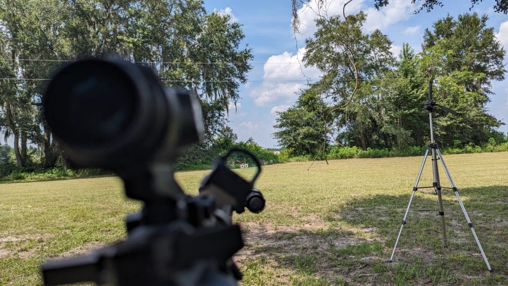 red dot sight picture