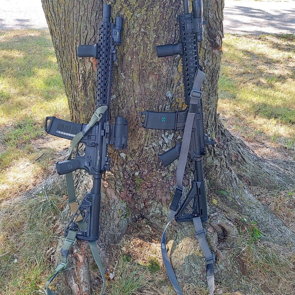 two ar-15s