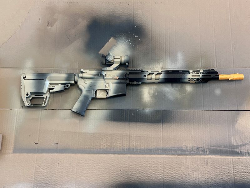 How To Spray Paint Your NY New York Compliant AR 15 Camouflage