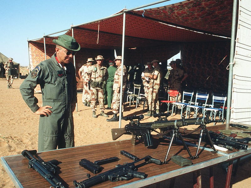 H&K G3 rifle seen in Sudan in 1981