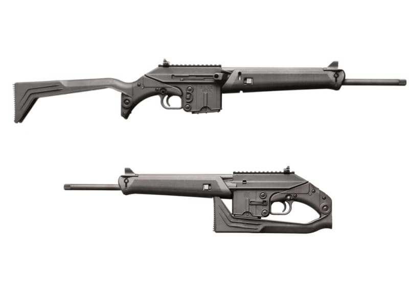 KelTec SU-16C extended and folded