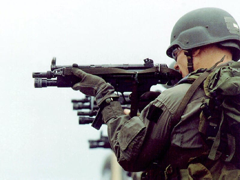 US Marine with HK MP5