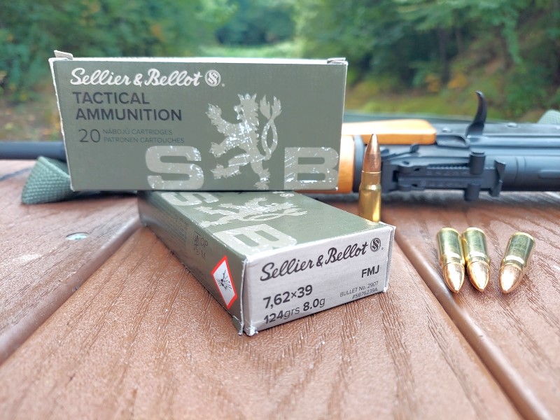 Sellier & Bellot 7.62x39mm ammo.