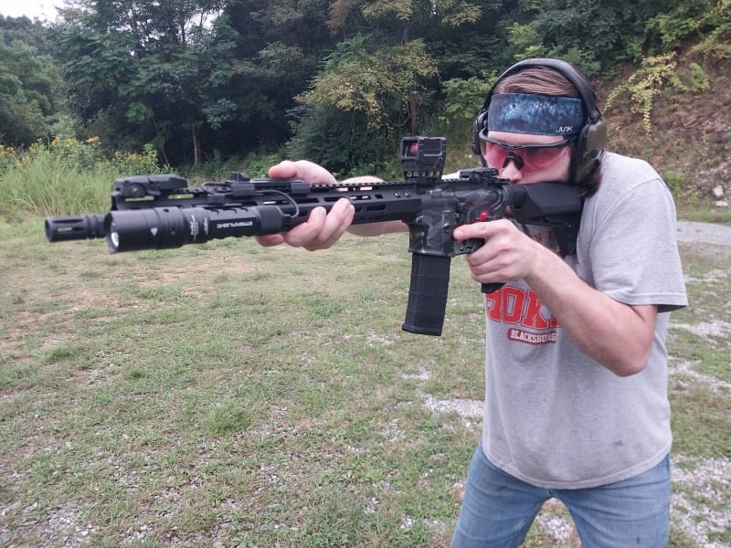 Streamlight ProTac HL-X Light and Laser on AR-15 rifle