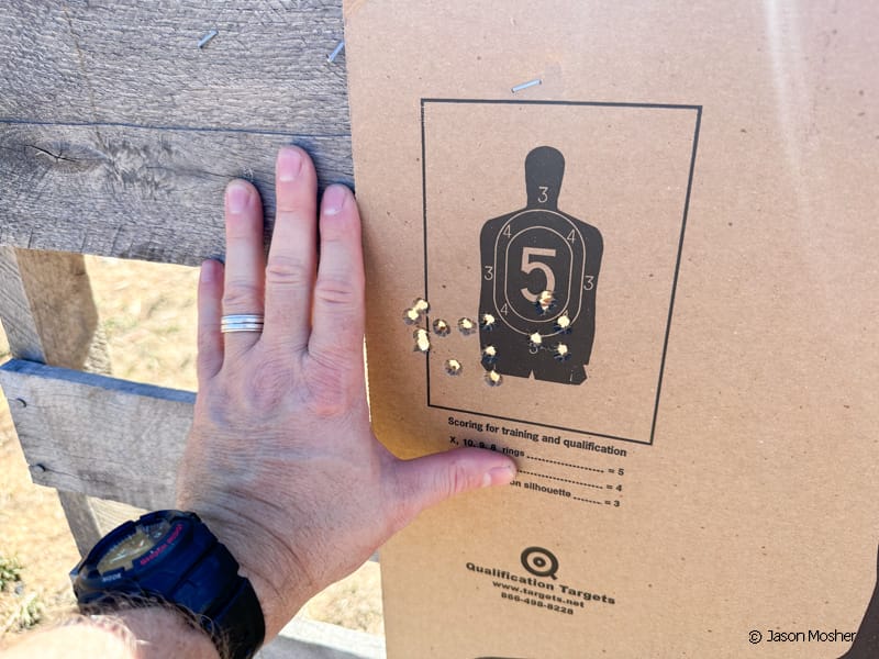 Shooting the FN Reflex on the range