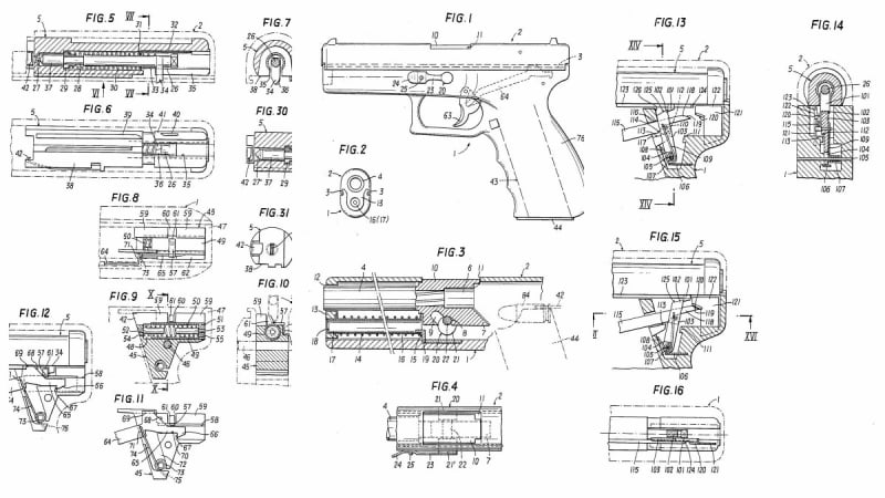 1981 Glock patent drawings