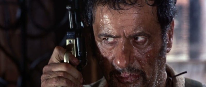 Tuco with a single action revolver in The Good, The Bad, and The Ugly