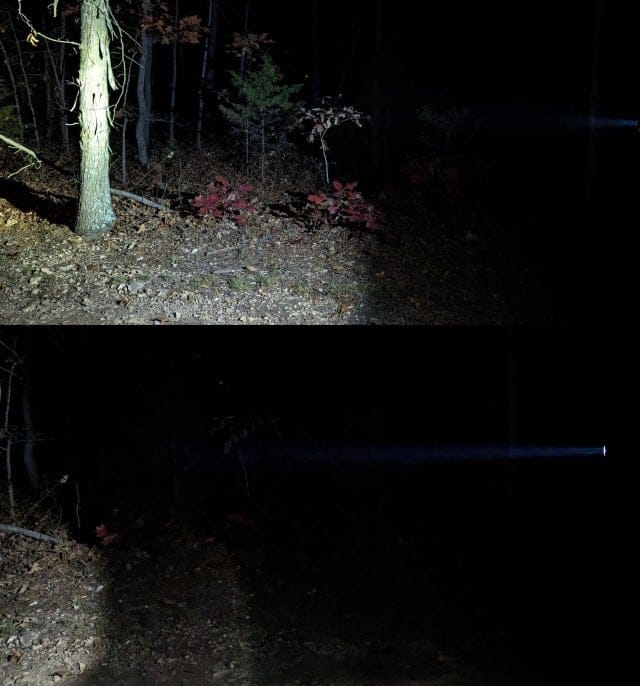Turbo vs Ultra beams from the side