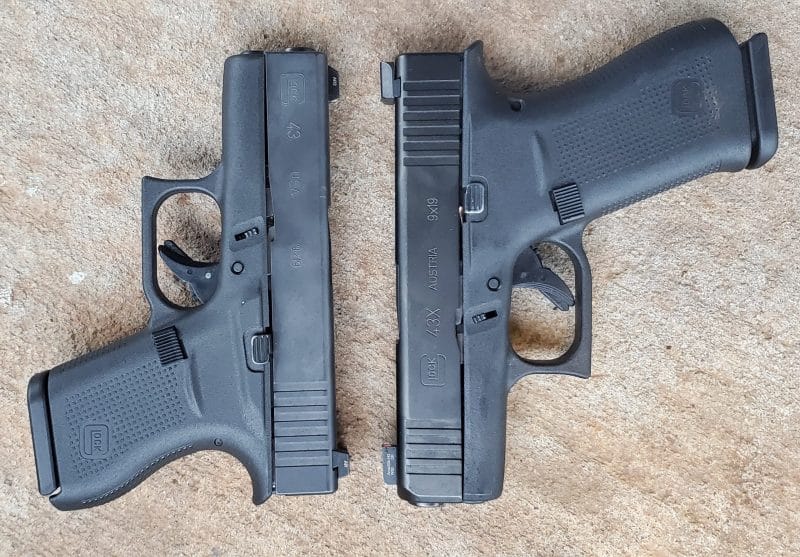 glock 43 versus glock 43x