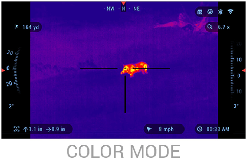color mode on thermal scope