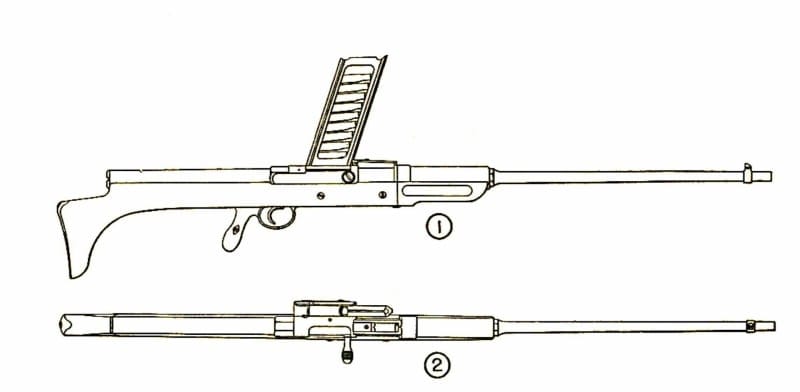 Drawing of the Mannlicher M1885 Rifle