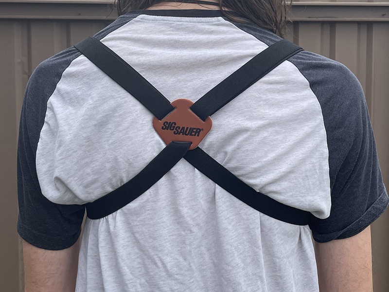 sig sauer chest harness on back