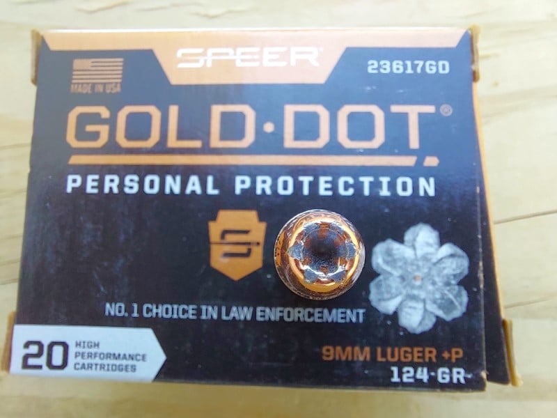 Speer Gold Dot hollow points.