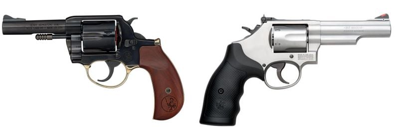 Henry and Smith and Wesson .357 Magnum Revolvers