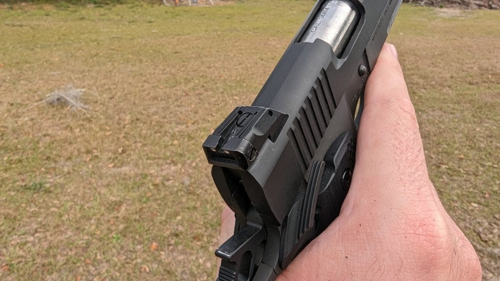 adjustable rear sight
