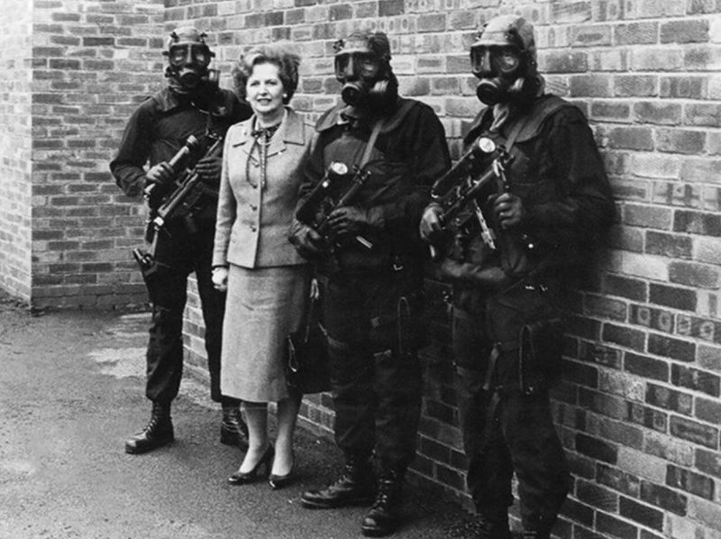 Thatcher with British SAS