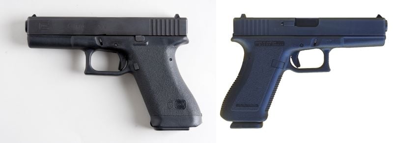 The Glock 17 Gen 1 and 2