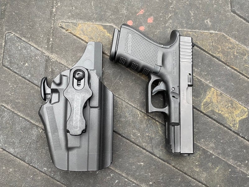 The 575 is a great holster for those with many different guns. And it has the GLS (Grip Locking System) that you disengage with your middle finger as you grip the gun to draw.