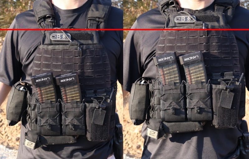vest positioning, right and wrong heights