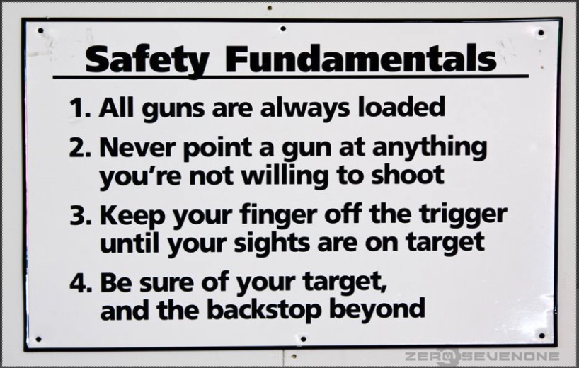 the four basic rules of gun safety
