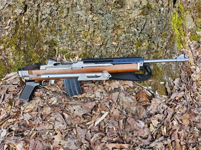 Ruger's Mini=14 factory folder is compact!