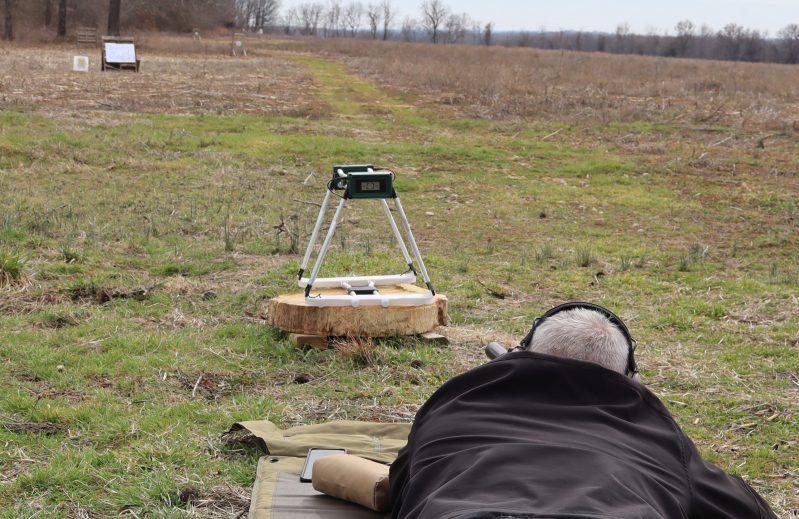 Shooting through chronograph on range