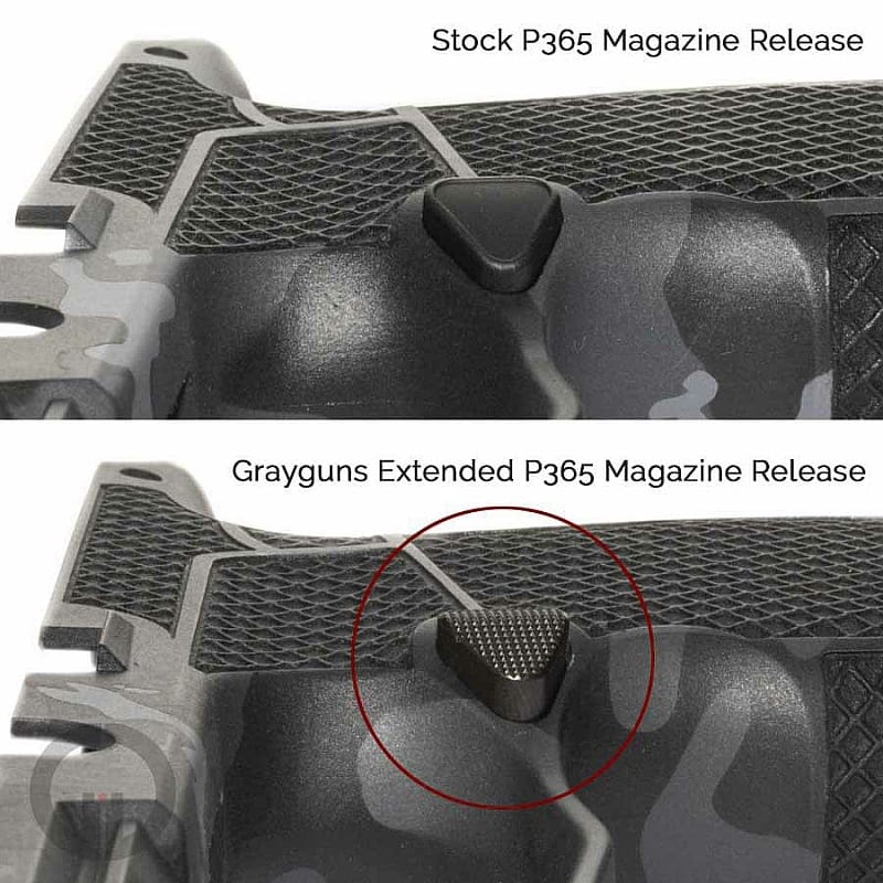 Grayguns extended magazine release for Sig Sauer P365