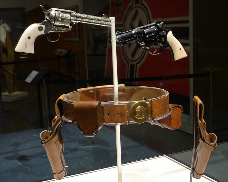 General George Patton's revolvers and gun belt