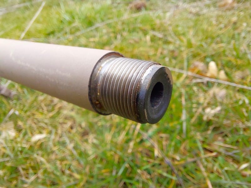 Threaded barrel on a Ruger American Predator.