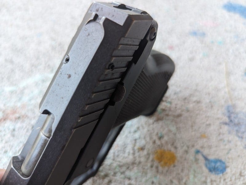 slide release lever