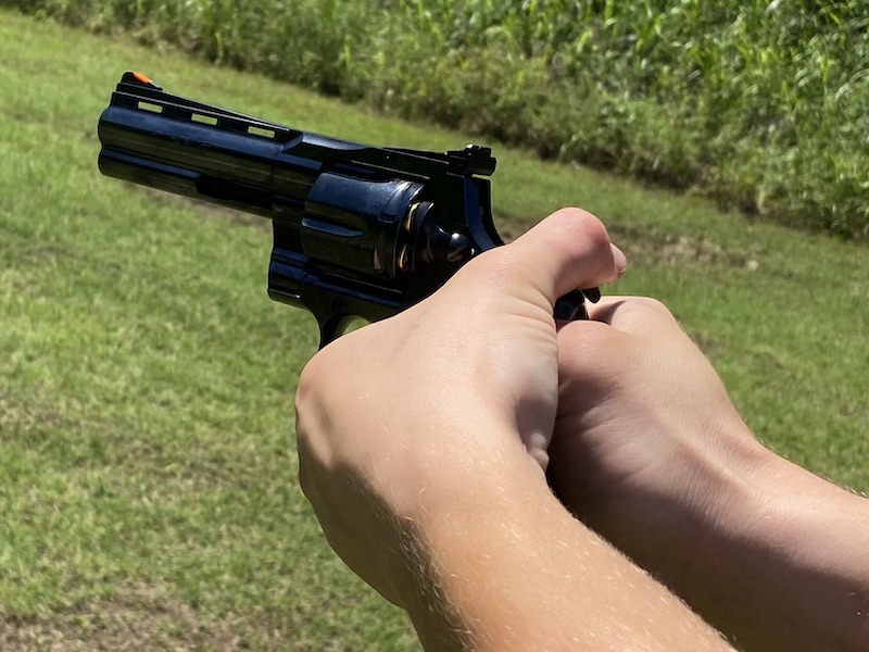 In both single and double action, the speed and steadiness make the Python a solid handgun.